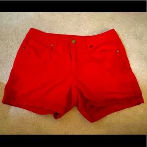 NWOT Red shorts